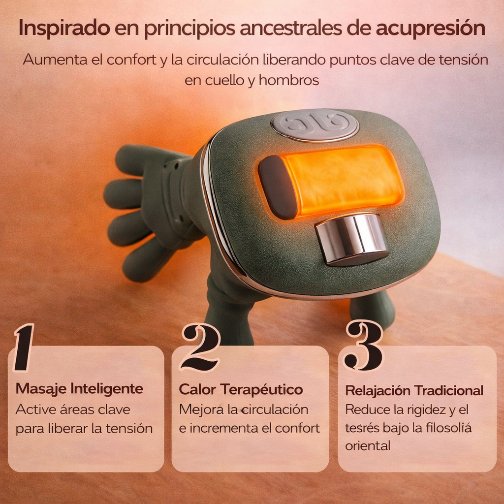 Masajeador portátil con calor