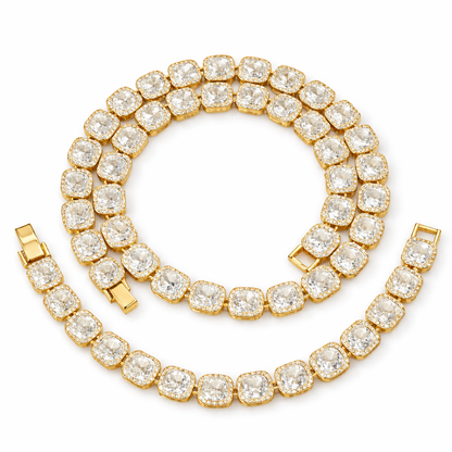 Juego de Cadena y Pulsera de Eslabones