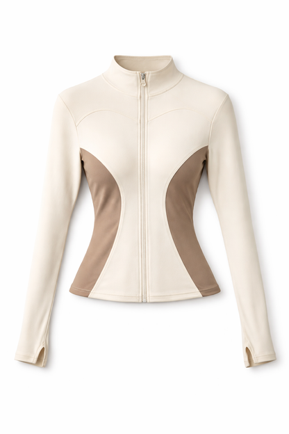 Chaqueta deportiva con efecto adelgazante